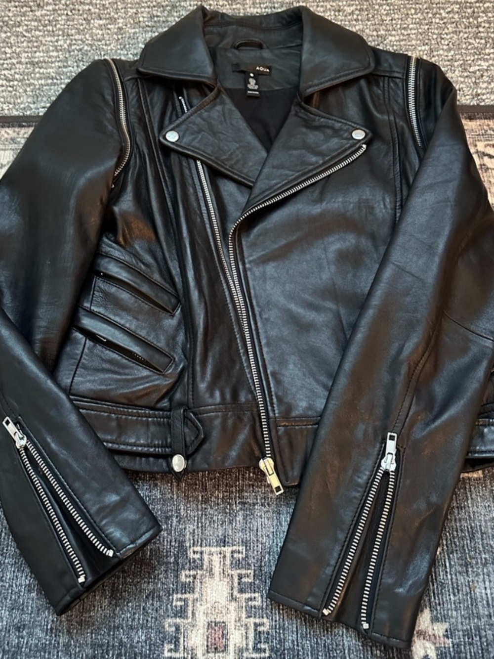 AQUA genuine leather jacket